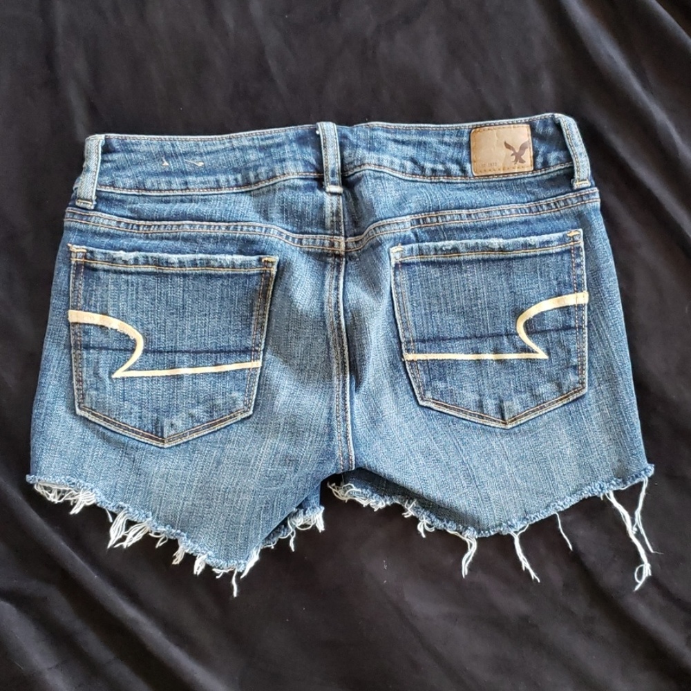 American Eagle Distressed Skinny Stretch Shorts
